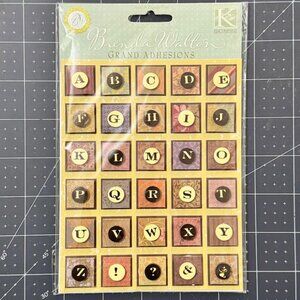 Letters 3D Sticker Scrapbook / Card Embellishments by K&Company - Brand New